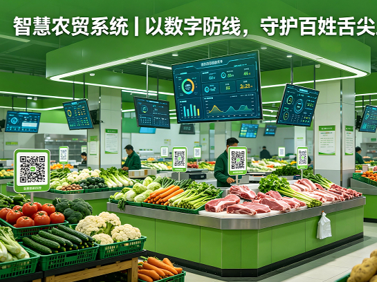 智慧农贸系统：以数字防线，守护百姓舌尖上的安全​