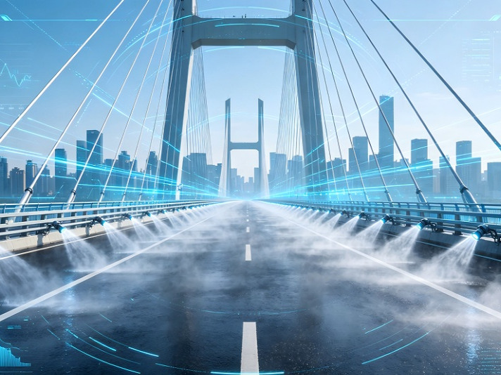 智护路桥恒温耐久｜公路桥面智能喷淋系统，开启市政桥梁智慧养护新时代